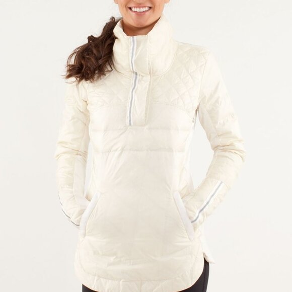 Lululemon What the Fluff Pullover Jacket Polar Cream 4 - Picture 1 of 6